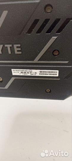Видеокарта rx5600xt gigabyte