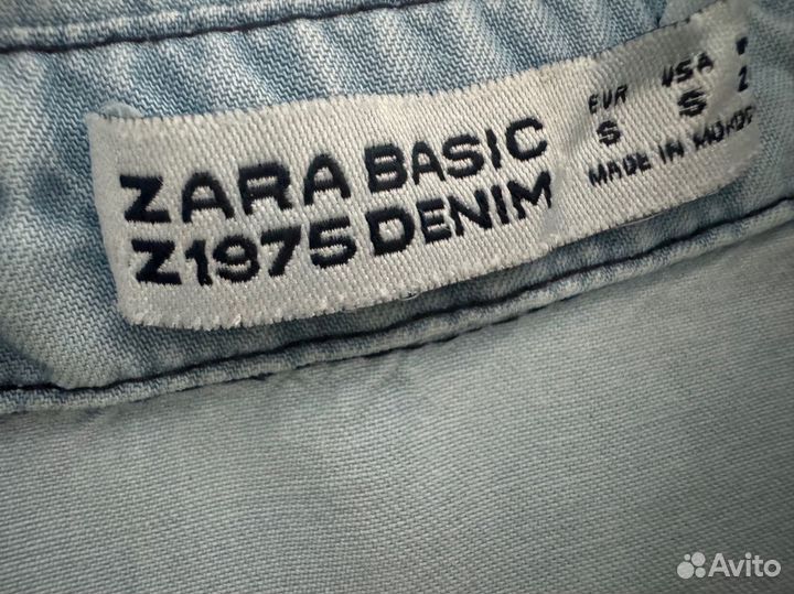 Платье рубашка zara оригинал S/M