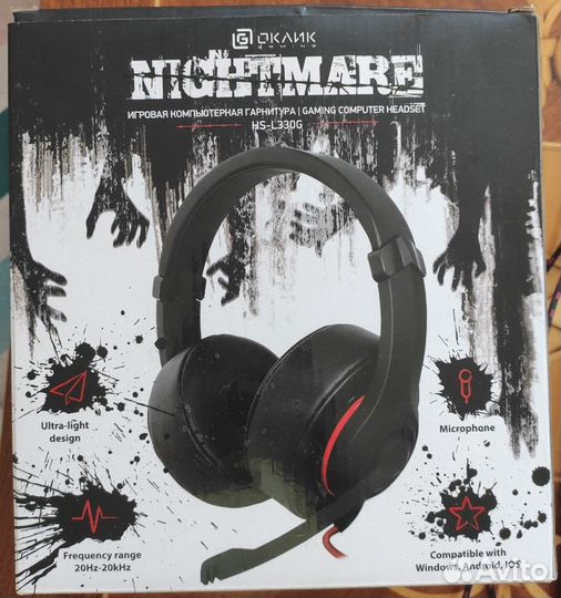 Компьютерная гарнитура Oklik HS-L330G