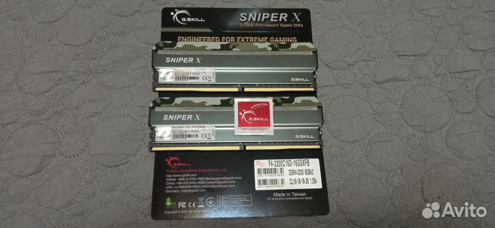 Оперативная память G.Skill F4-3200C16D-16gsxfb 2x8