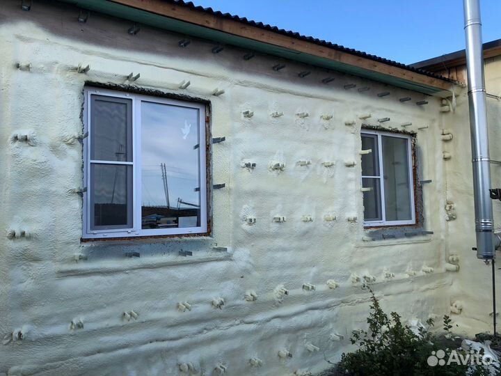 Утепление пенополиуретаном стен дома пеной ППУ