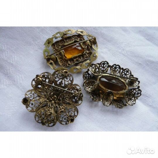 Брошь винтажная Чехословакия