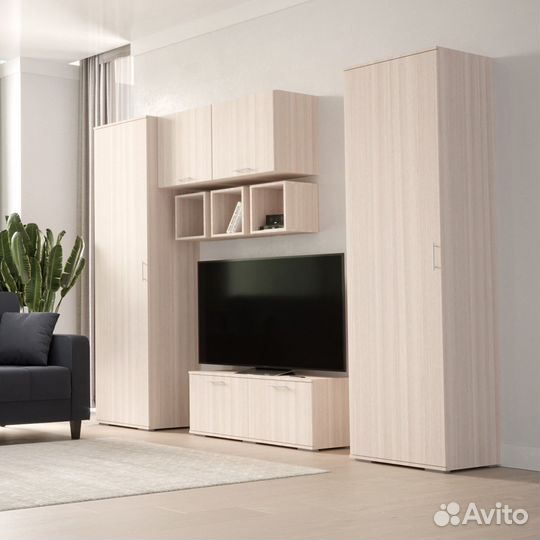 Тумба Афина-951d ясень шимо темный прикроватная