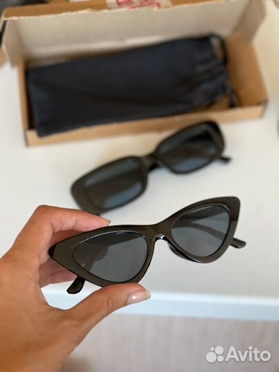 Очки женские солнцезащитные кошачий глаз