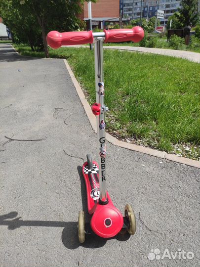 Самокат Globber детский светящиеся колеса