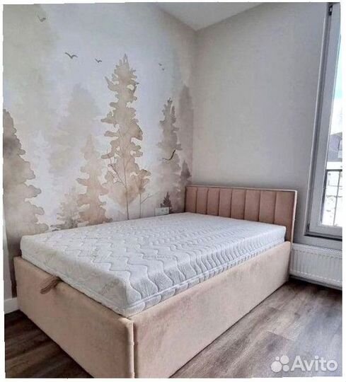 Кровать мягкая односпальная на заказ