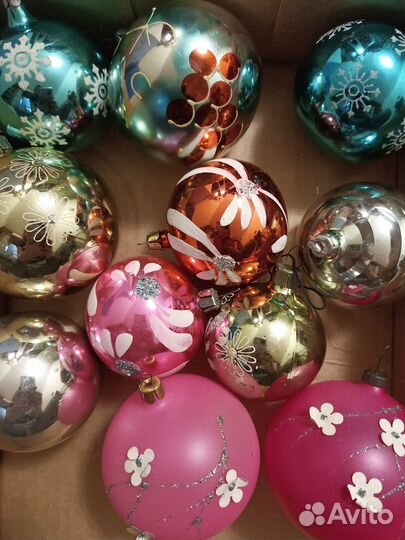 Елочные игрушки стекло