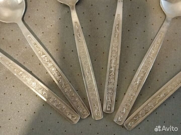 Ложки новые десертные мельхиоровые СССР