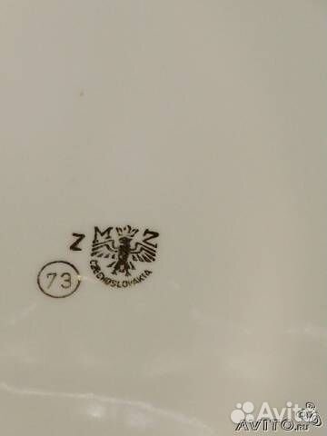 Блюдо Мейсенский цветок Чехословакия