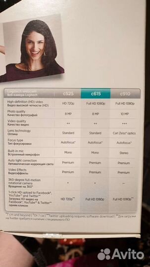 Веб-камера logitech C615