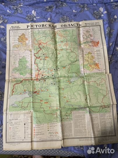 Карта Ростовской области