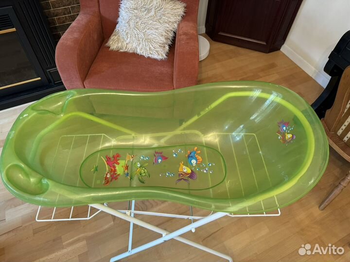 Подставка под ванну+ ванна+ горка