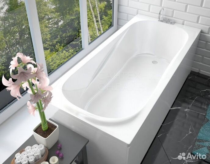 Ванна из искусственного камня Эстет Альфа 180