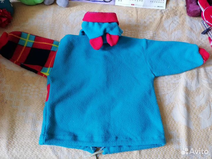 Толстовка с капюшоном детская на флисе