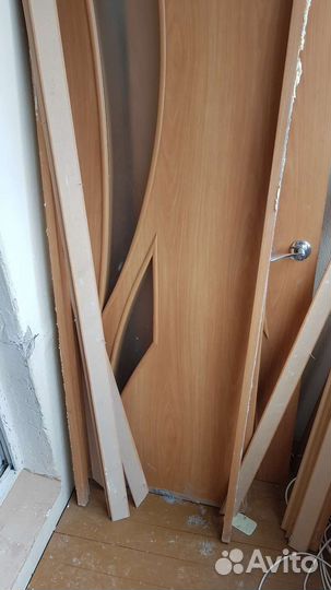 Межкомнатные двери бу 60 см 80 с коробкой