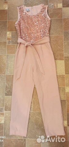 Нарядный комбинезон для девочки 128