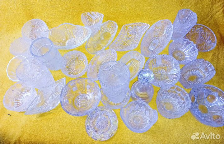 Хрусталь Вазы,Салатники,кувшины,штофы