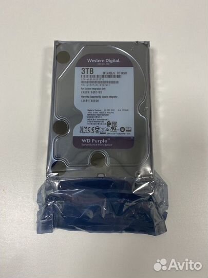 Жесткий диск Western Digital WD Purple 3 TB.Новый