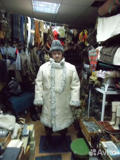 Полушубок якутский СССР из дублённой овчины