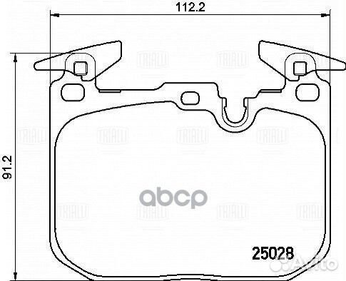 Колодки тормозные BMW 1 (F20) (11) диск. перед