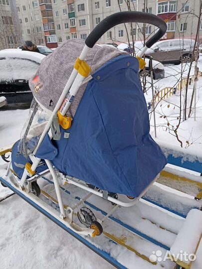 Детские санки с колесами