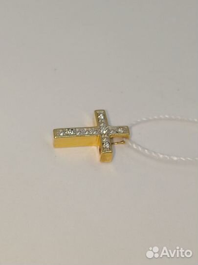 Золотая подвеска с камнем