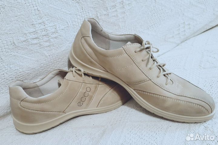 Туфли - кроссовки кожаные Ecco р40(25,5см)