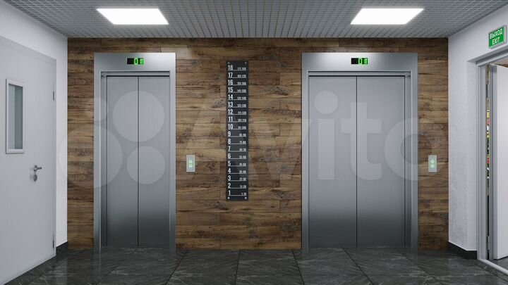 2-к. квартира, 74,7 м², 3/18 эт.