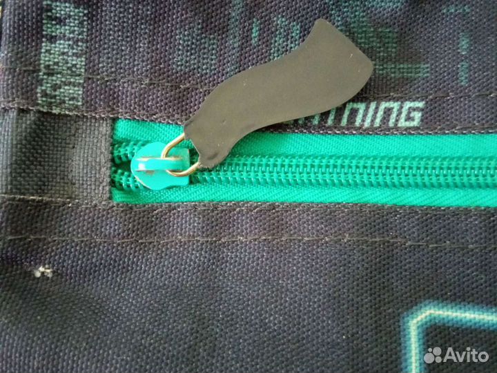 Сумка мешок для обуви плотный с карманом на замке