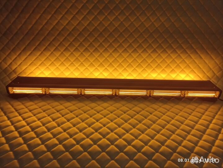 Мигалка желтая 90 см 12-24V 6/6 секций