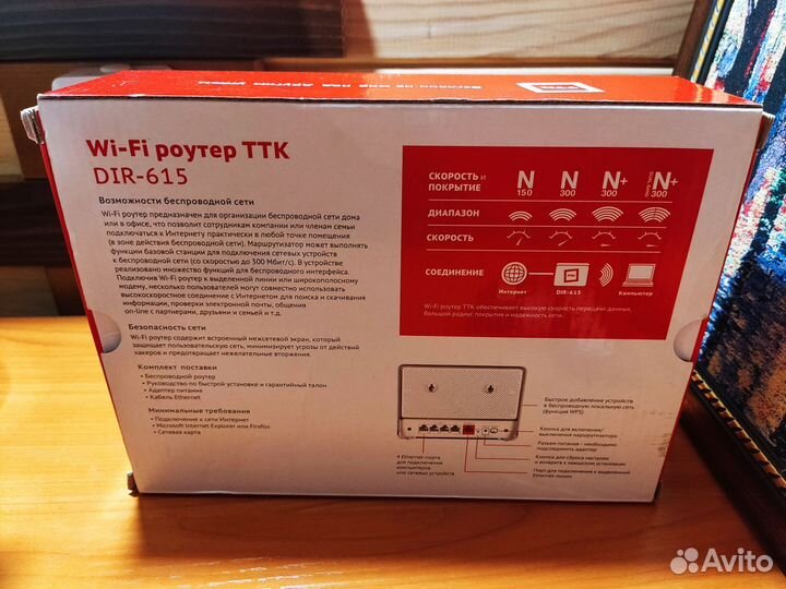 WI-FI роутер ТТК DIR-615