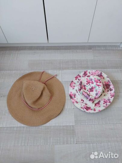 Шапки, шарфы, панамы пакетом на 3- 12 лет