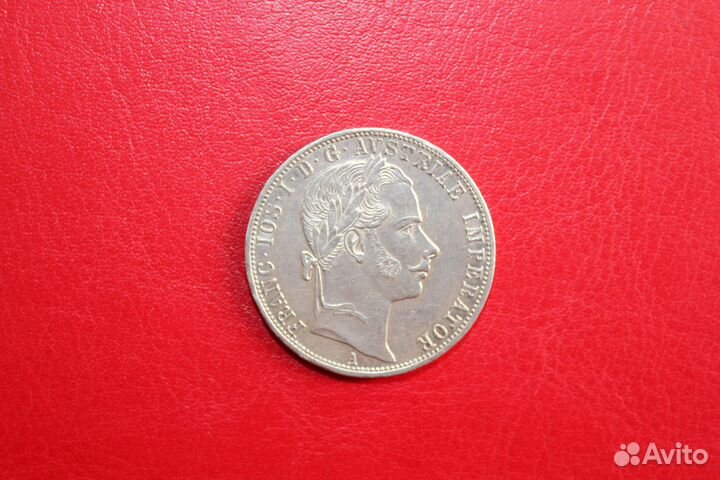 1 флорин 1860 Австро-Венгрия серебро