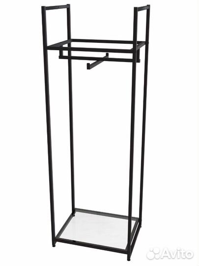 Стеллаж для одежды в стиле Лофт aс1760-01 со стекл