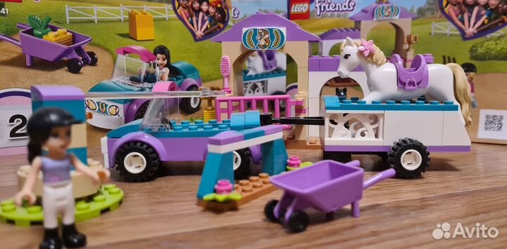 Lego лошадиная ферма horse training and trailer