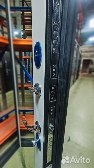 Дверь входная металлическая с зеркалом