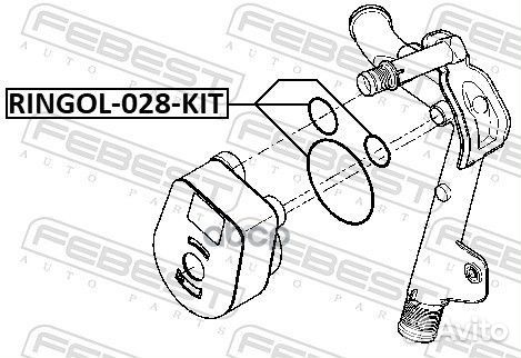 Прокладка масляного теплообменника renault 1.5DCi