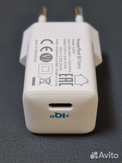 Зарядное устройство Anker Nano 20W