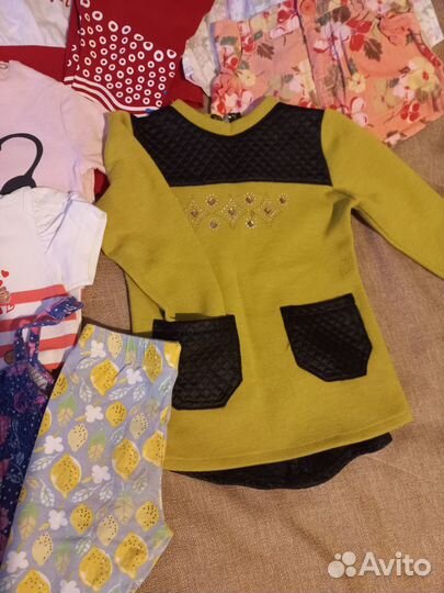 Пакет вещей на девочку р.92-98