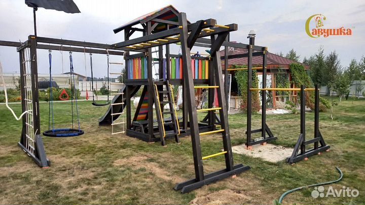 Детская площадка Савушка 2 (Black Edition)