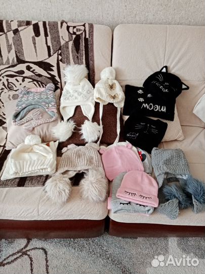 Шапочки для девочки зима,осень