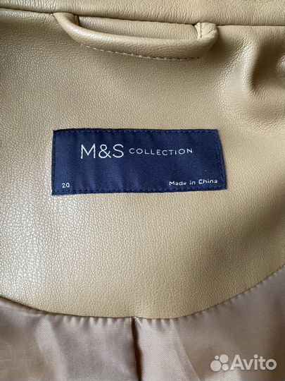 Кожаная куртка косуха 54-56р.женская Marks&Spencer