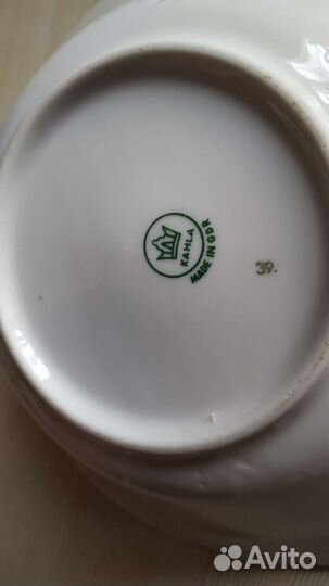 Большая фарфоровая салатница ГДР