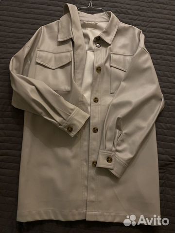 Кожаная куртка-рубашка женская Sela