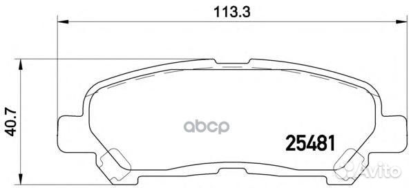 Колодки тормозные дисковые зад P83138 Brembo
