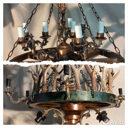 Люстра винтажная