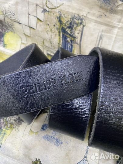 Кожаный мужской ремень Philipp plein