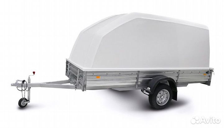 Прицеп легковой мзса с крышкой для снегохода,пыл Е