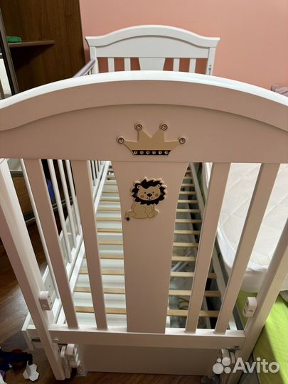 Кроватка Gandylyan Гандылян,матрас,балдахин