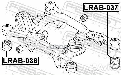 Сайлентблок land rover range rover 2002-2009 за